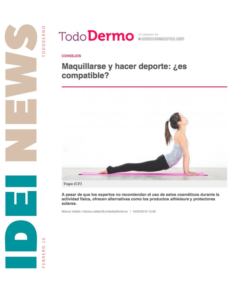 Maquillarse y hacer deporte