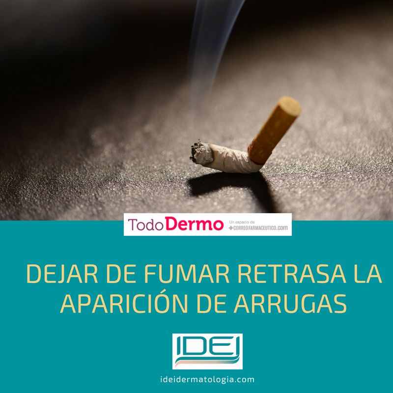 Dejar de fumar retrasa la aparición de arrugas